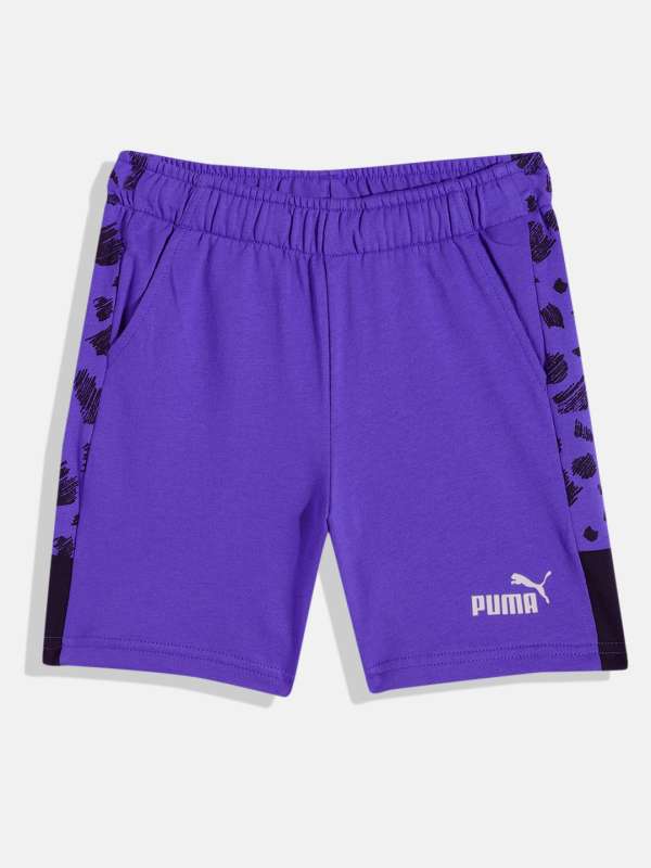 Puma shorts hot sale kids purple