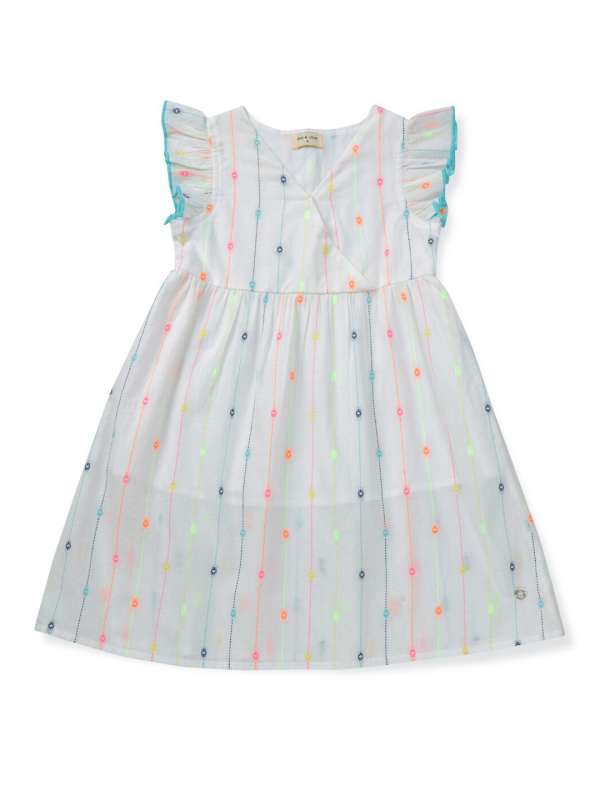White Kids Casual Dresses Frocks Gini Jony Us Polo Assn Buy White Kids Casual Dresses Frocks Gini Jony Us Polo Assn online in India