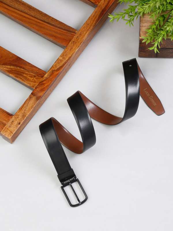 Buy LOUIS STITCH Men Black Leather Formal Belt - Belts for Men 20479454