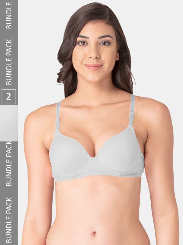 Off White Grey Women Bra Balconette - Buy Off White Grey Women Bra  Balconette online in India