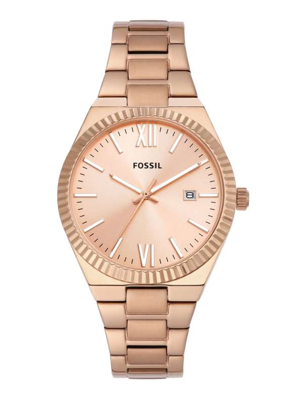 Fossil georgia rose gold women's watch sales