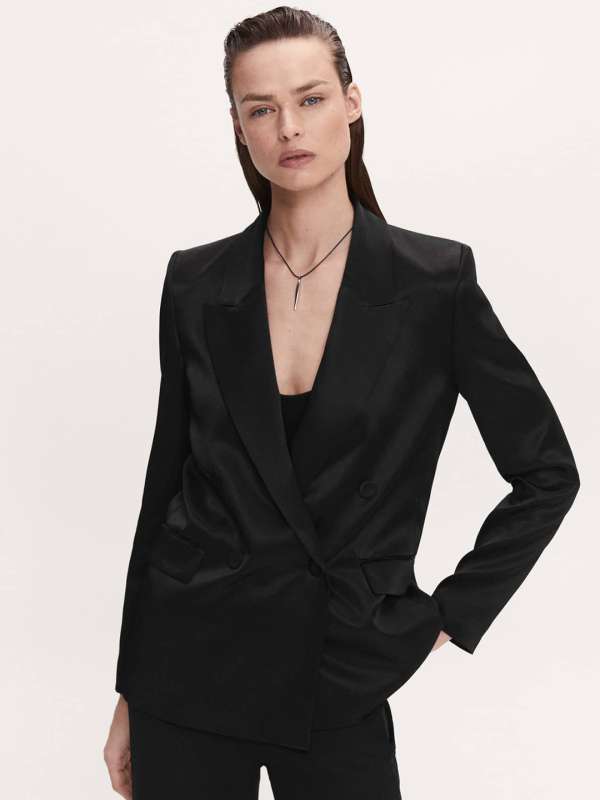 Mango black blazer sales