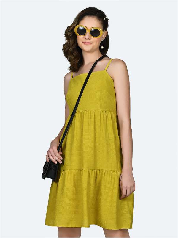 Zink London Yellow Dresses Buy Zink London Yellow Dresses online