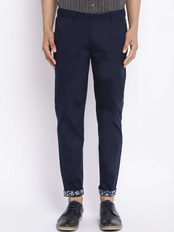 Fabindia Cotton Check Slim Fit Casual Pant