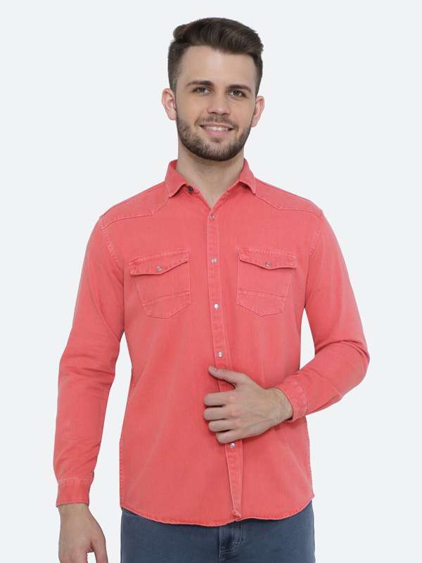 Pink denim shirts 2025