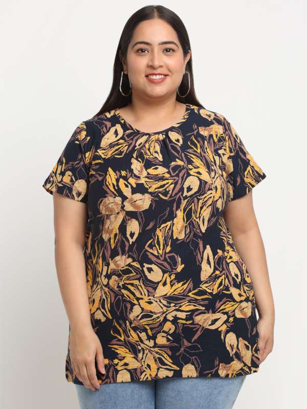 Myntra plus size tops store