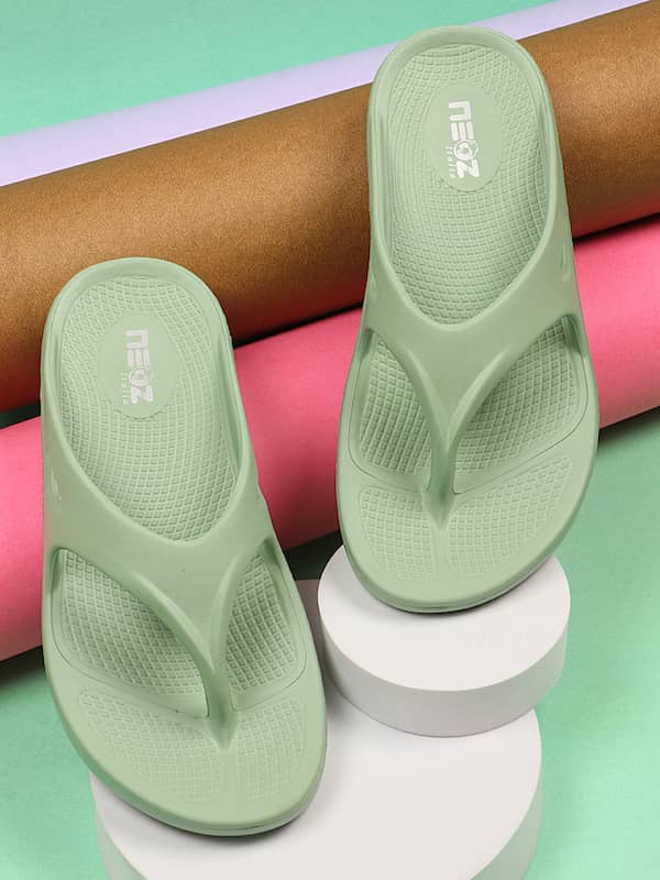 Buy Navy Flip Flop & Slippers for Women by NEOZ Online | Ajio.com-gemektower.com.vn