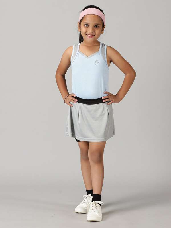 YONGHS Kids Girls Tracksuits 3 Pieces Sport Bras Vest Crop Tops with  Athletic Leggings Active Set Lavender 16