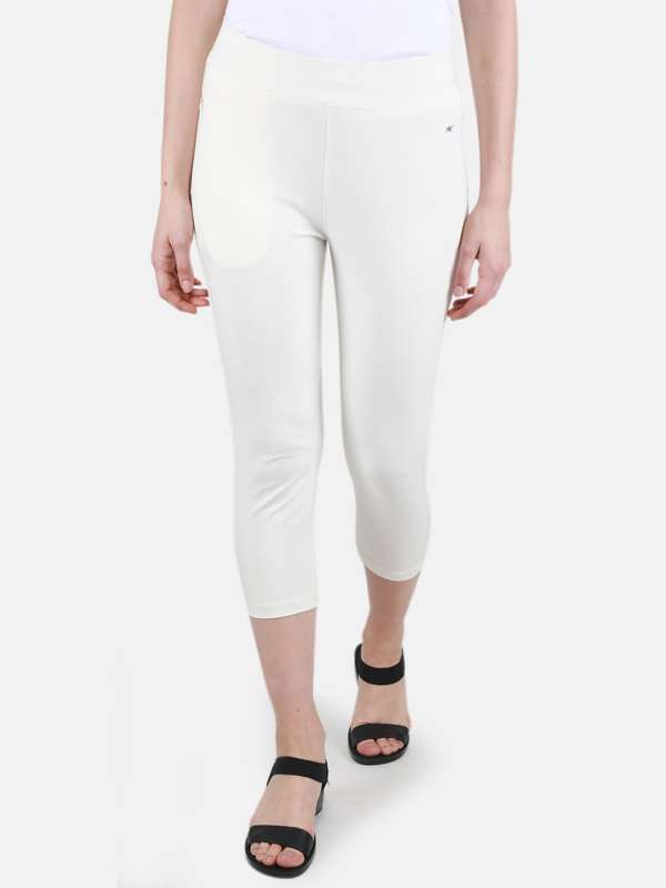 Off white capri leggings cheap