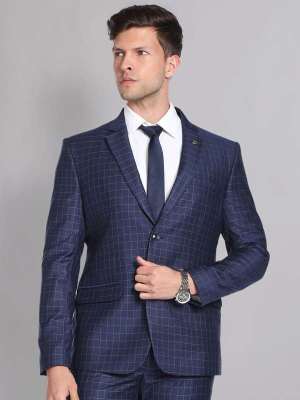 Mens check deals coat pant