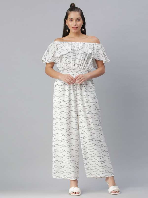 White Women Dresses Jumpsuits Off Shoulder Buy White Women