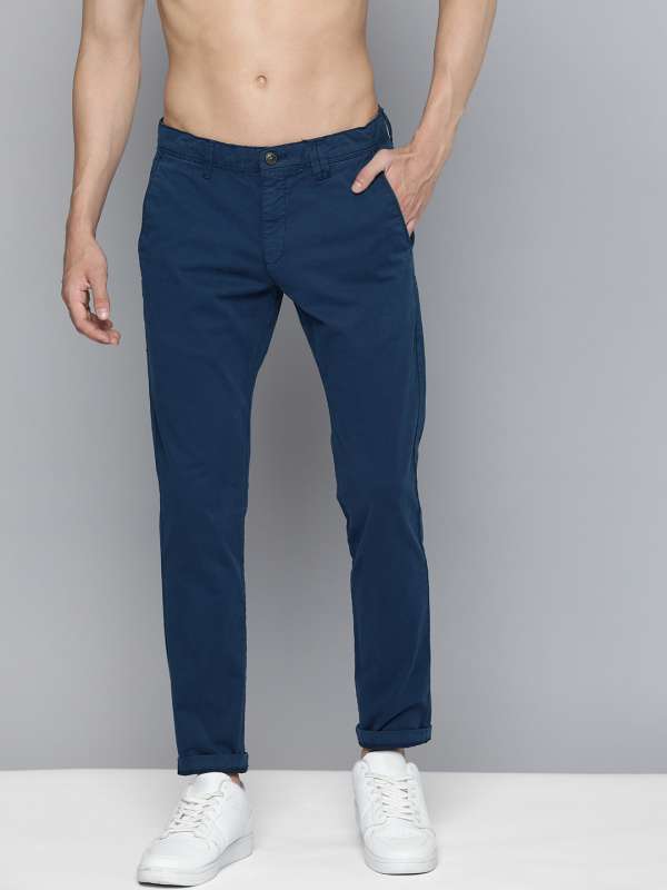 Blue Trousers - Buy Latest Blue Trousers Online in India