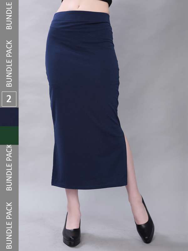 BUYONN Light Blue Colour Saree Shapewear For Women Microfiber
