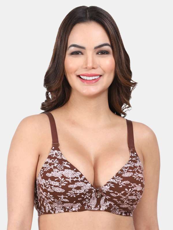 Buy Amour Secret Lightly-Padded Texture Print Lace Everyday Bra For Women  PD6003 Skin-XL Online at Best Prices in India - JioMart.