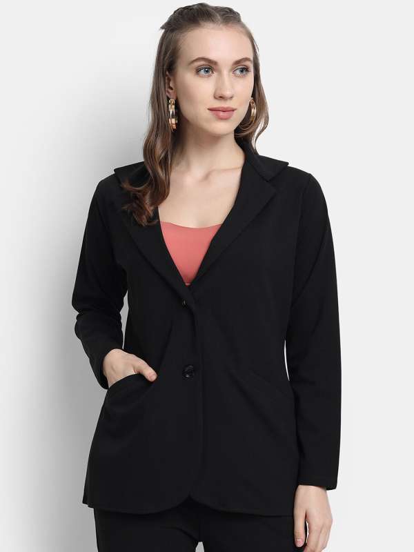 Woman best sale with blazer