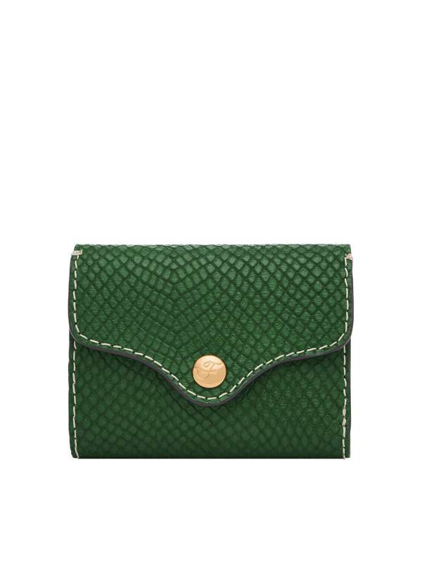 Green best sale fossil purse