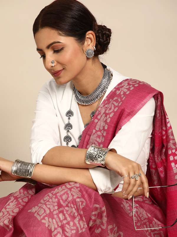 Myntra bhagalpuri sales silk sarees