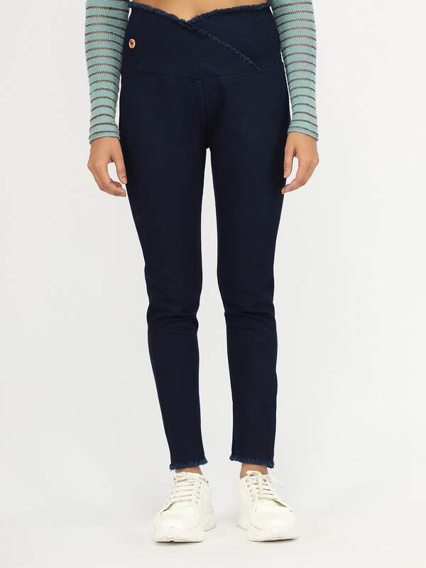 Buy online Navy Blue Lycra Jeggings from Jeans & jeggings for Women by  Naman.com for ₹779 at 65% off
