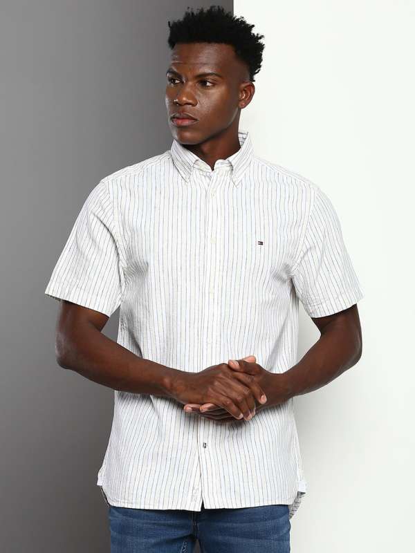Tommy hilfiger linen shirt deals