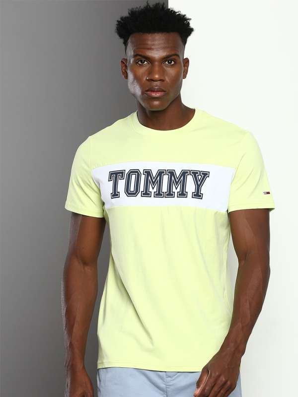 Tommy jeans hot sale yellow t shirt