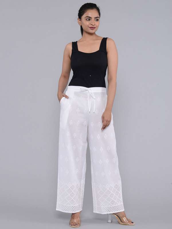 palazzo pants and tops myntra