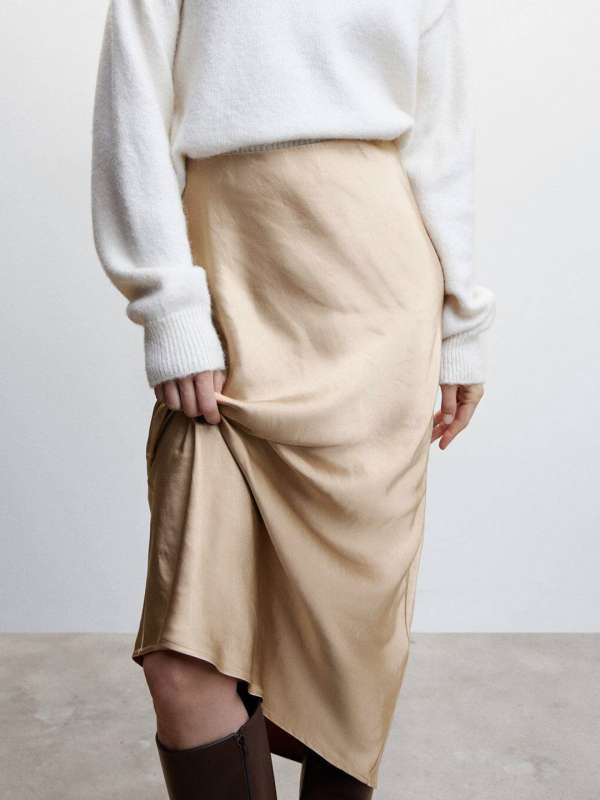 Green embroidered pencil outlet skirt