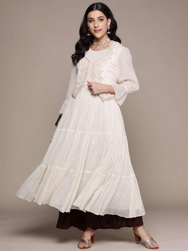 Off White Nude Women Kurtas Ritu Kumar Sangria Buy Off White