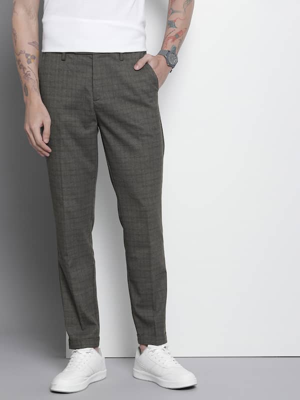 Men Cotton Check Pant at Best Price in India