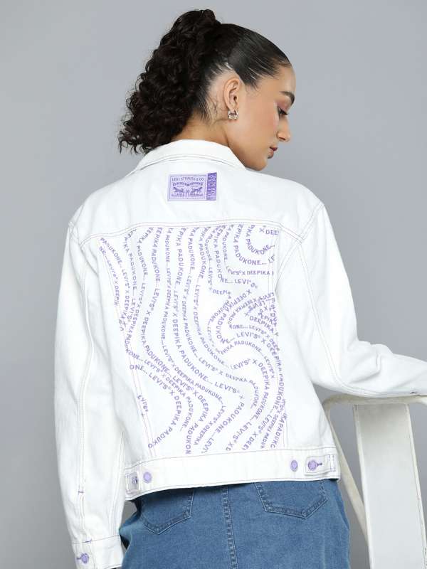 Off white levis denim jacket top