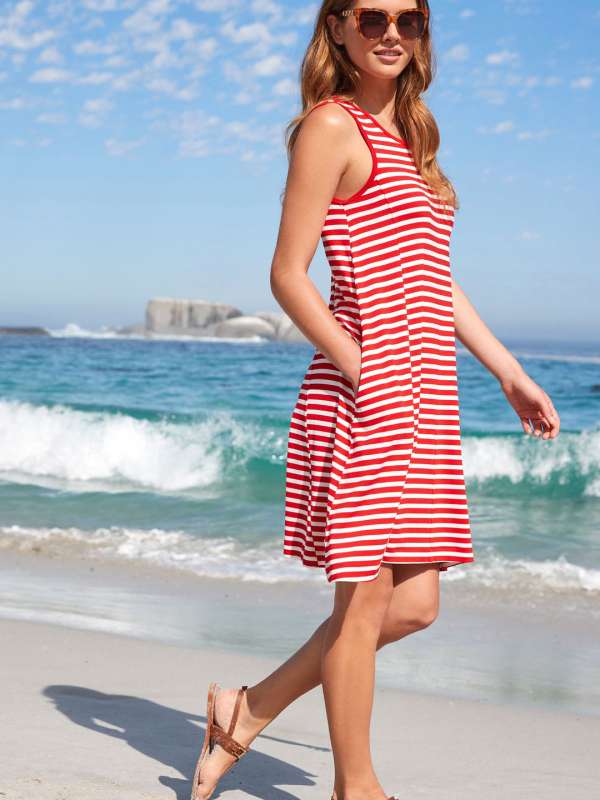 Next stripe dress discount