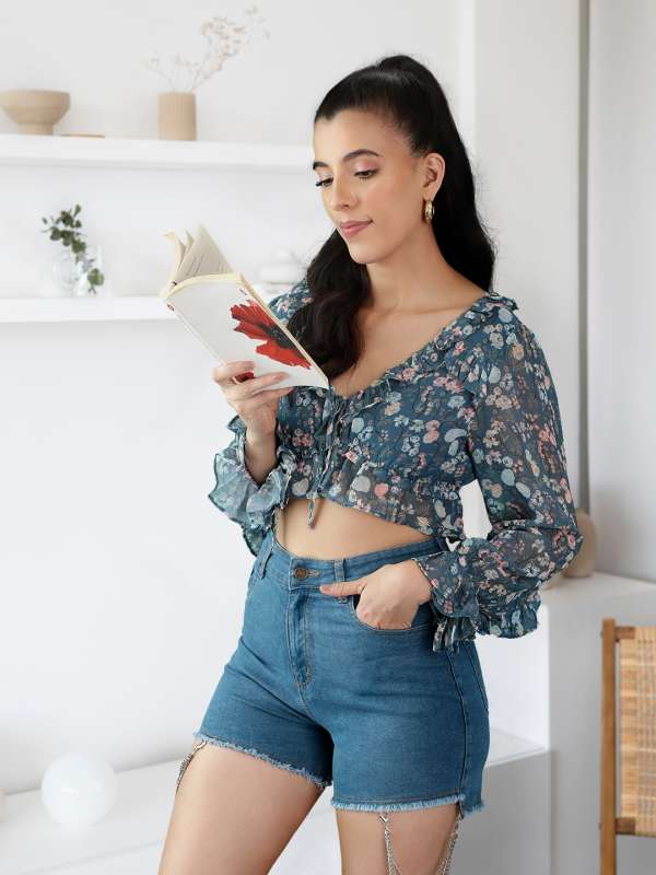 Regular fit denim shorts on sale