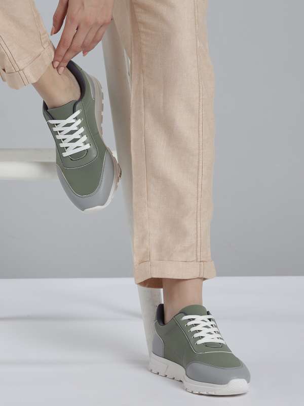 Olive Women Sneakers Casual Buy Olive Women Sneakers Casual online in India