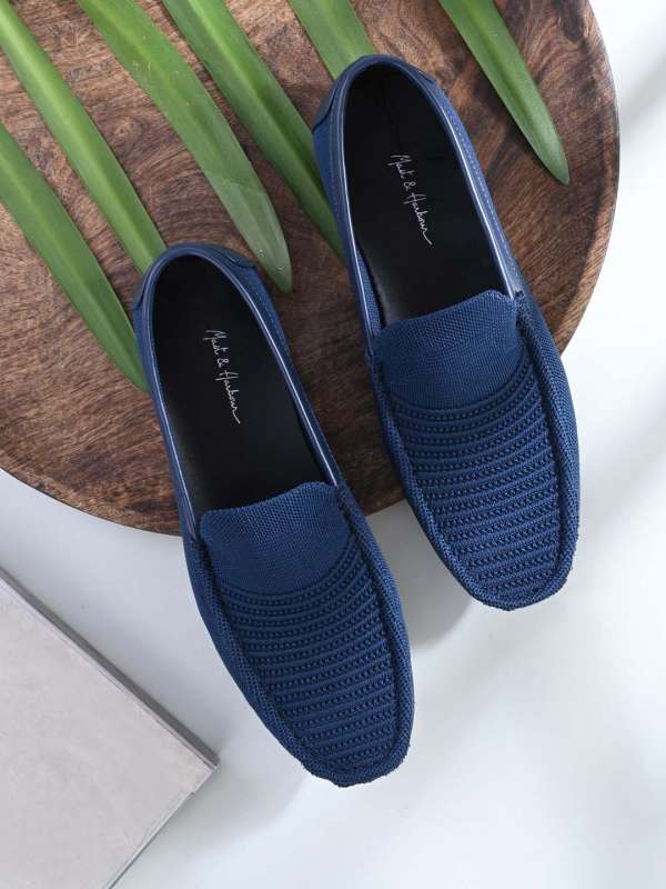 Blue loafers online top