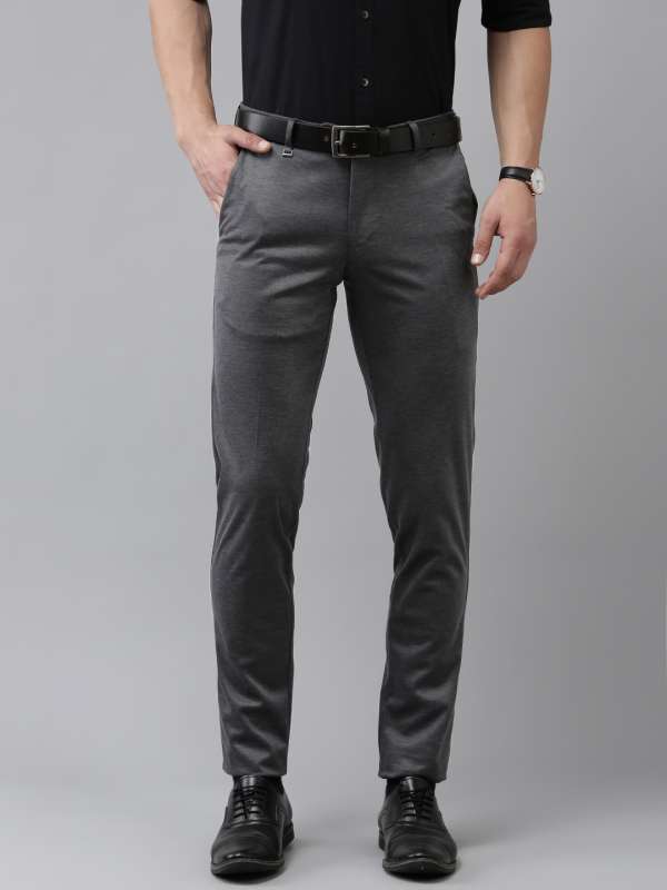 Buy Men Black Solid Slim Fit Formal Trousers Online  783230  Peter England