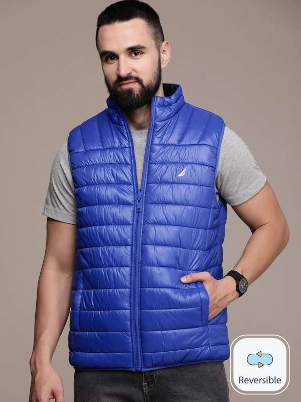 Nautica Navy Blue Solid Casual Jacket 7016769.htm - Buy Nautica Navy Blue  Solid Casual Jacket 7016769.htm online in India
