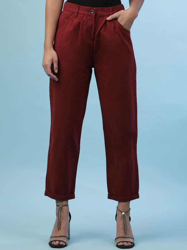 Buy Deep Red Trousers  Pants for Men by Jack  Jones Online  Ajiocom