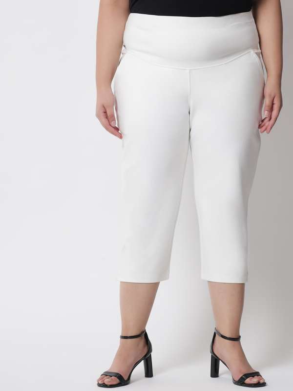 White Jeans Women Capris - Buy White Jeans Women Capris online in