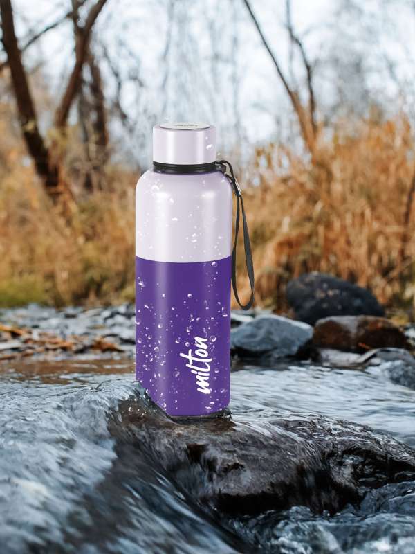 Milton Glassy 750 Thermosteel Water Bottle with Drinking Cup Lid, 750 ml