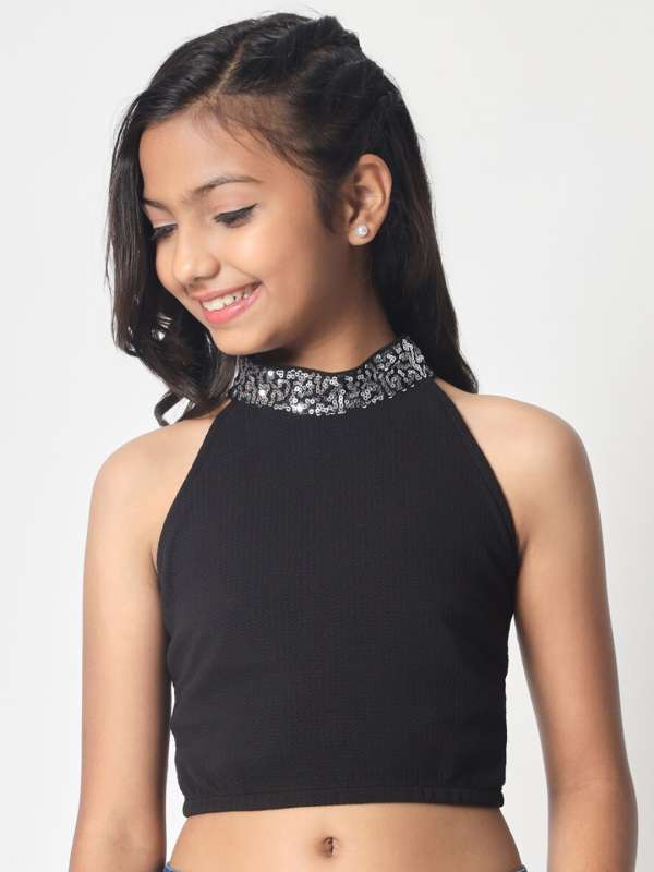 Black Kids Party Tops Buy Black Kids Party Tops online in India