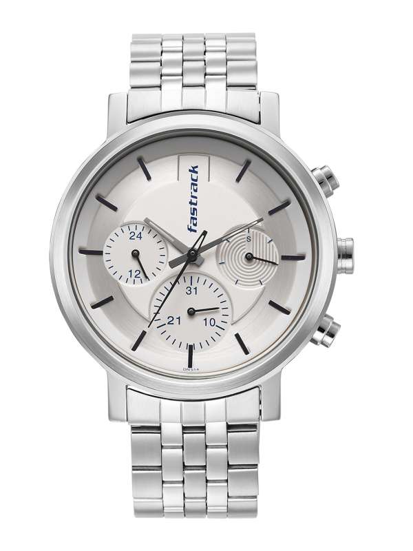 Silver Men Watches Fastrack Buy Silver Men Watches Fastrack online in India