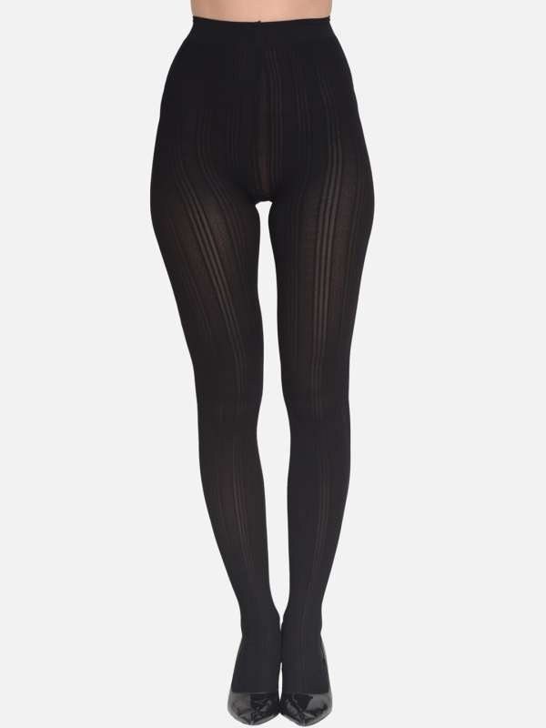 Buy mod & shy Black Fishnet Design Stockings for Women Online