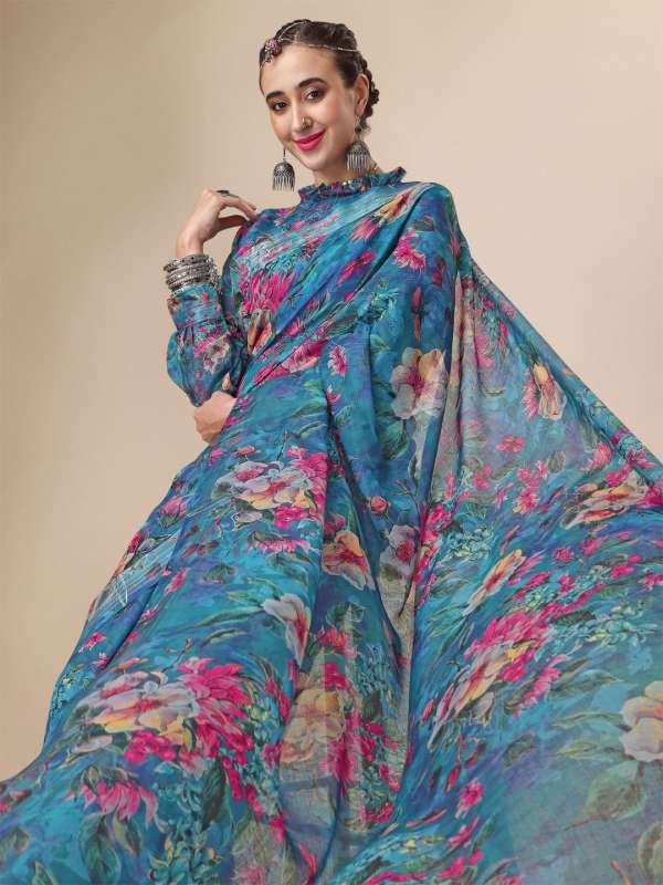 Myntra linen sarees discount