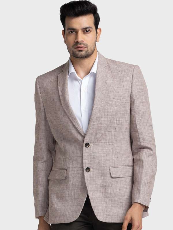 Brown Off White Men Suits Blazers Colorplus Buy Brown Off White