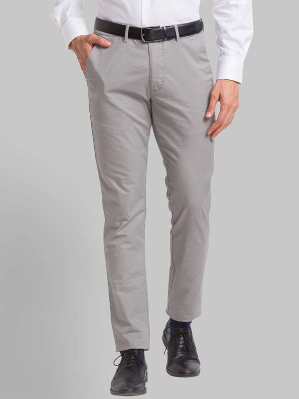 Buy Park Avenue Mens Relaxed Fit Formal Trousers PMTX05290G310442W x  42LMedium Grey at Amazonin