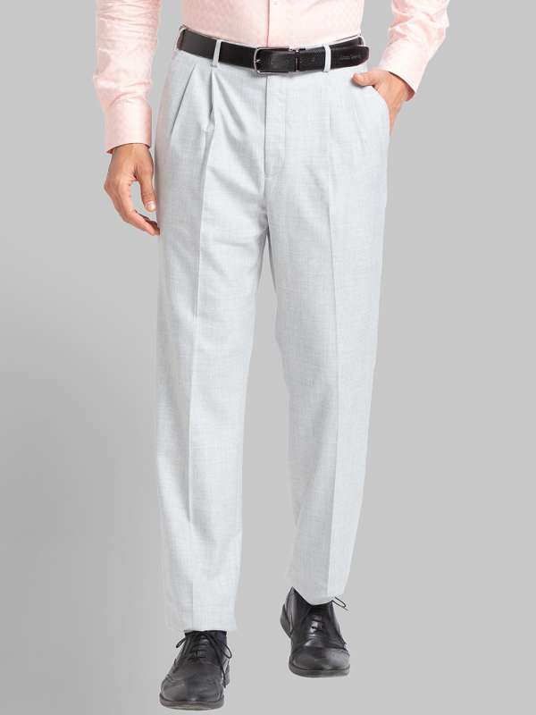 Buy Park Avenue Men Brown Comfort Regular Fit Solid Formal Trousers   Trousers for Men 2469165  Myntra