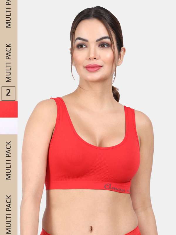 Aimly Women's Cotton Non-Padded Low Coverage Sports Bra (PACK OF 2) Women  Sports Non Padded Bra - Buy Aimly Women's Cotton Non-Padded Low Coverage Sports  Bra (PACK OF 2) Women Sports Non