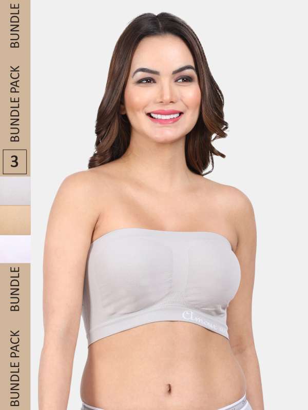 Buy Trendyol Plus Size White Strapless Seamless Bra Online