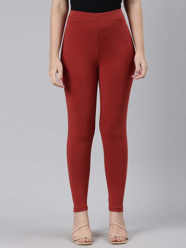 Go Colors Rusty Pink Ankle Length Leggings - Get Best Price from