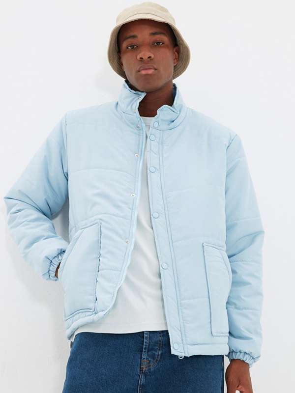 Royal blue overcoat best sale mens