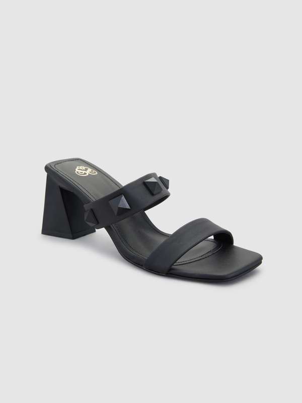 Studded high heel sandals sales
